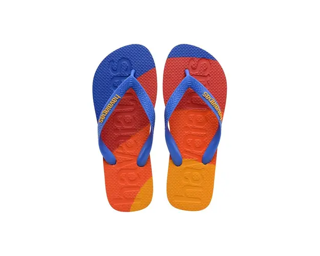 Havaianas slapi TOP LOGOMNIA COLORS II femei, cu toc plat, 4147526.3847