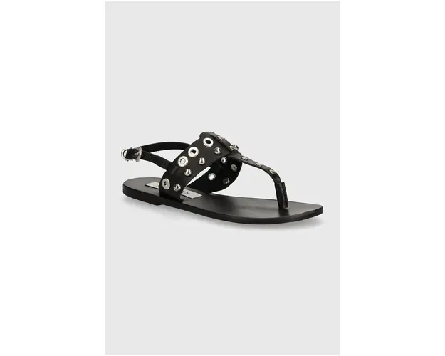 Steve Madden sandale de piele Bionic femei, culoarea negru, SM11003065
