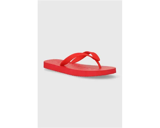 Tommy Jeans slapi TJM BEACH FLIP FLOP barbati, culoarea rosu, EM0EM01392