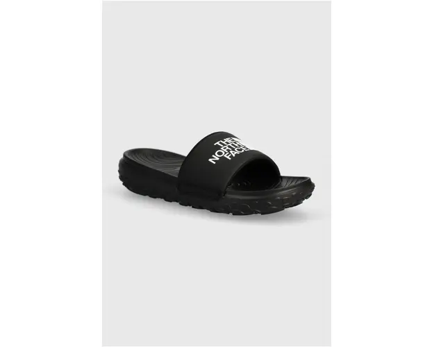 The North Face papuci NEVER STOP CUSH SLIDE barbati, culoarea negru, NF0A8A90KX71