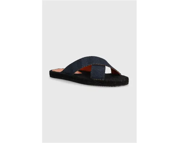 Missoni papuci Naxos barbati, culoarea albastru marin, M27_002