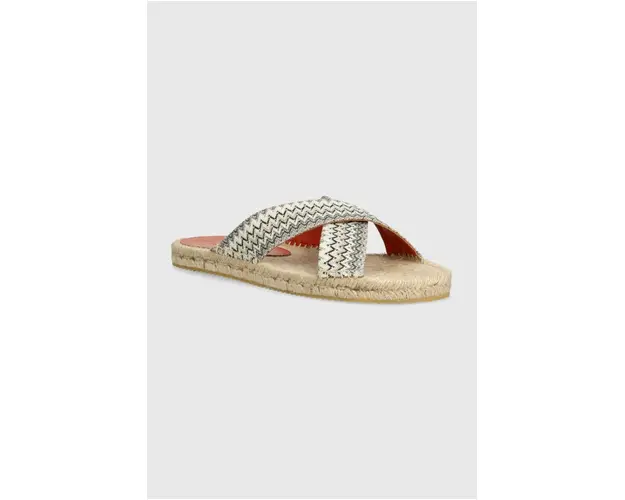 Missoni papuci Naxos barbati, culoarea bej, M27_003