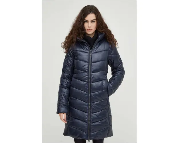 G-Star Raw geaca femei, culoarea albastru marin, de iarna