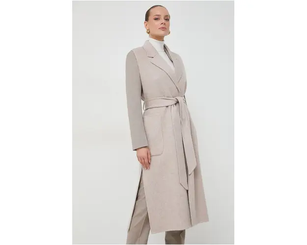Ivy Oak vesta de lana culoarea bej, de tranzitie, desfacut IO111126