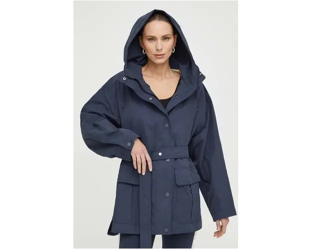 Weekend Max Mara geaca femei, culoarea bleumarin, de tranzitie 2415020000000