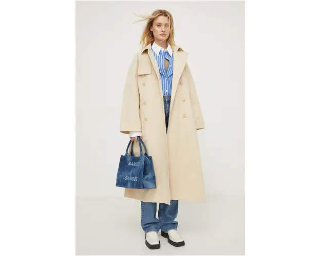 Lovechild trench din bumbac culoarea bej, de tranzitie 24-2-502-2022