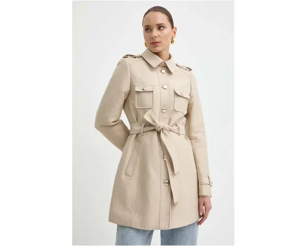 Morgan palton GOLIAM femei, culoarea bej, de tranzitie, GOLIAM