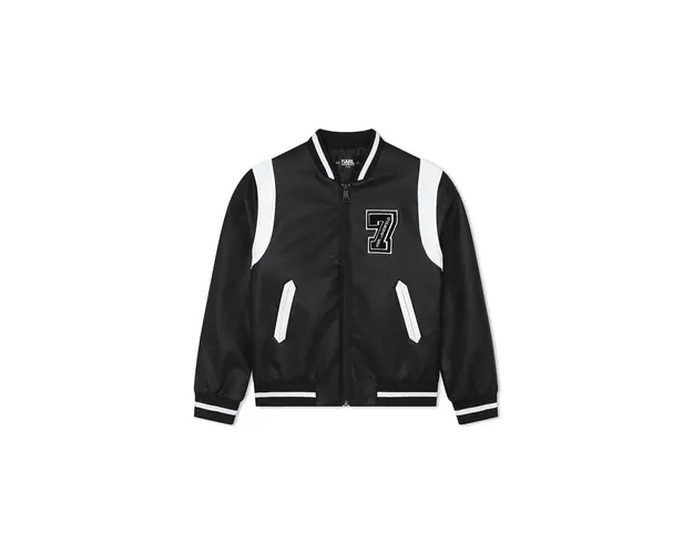 Karl Lagerfeld geaca bomber pentru copii culoarea negru