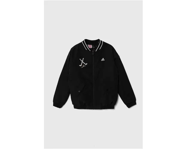 adidas geaca bomber pentru copii culoarea negru