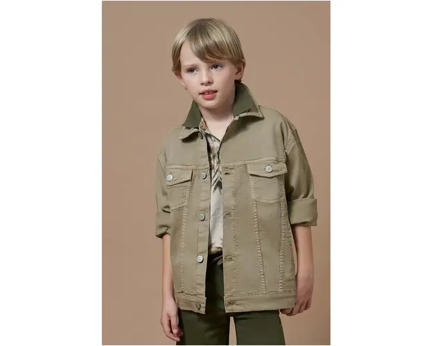 Mayoral geaca de blugi pentru copii culoarea bej