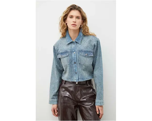 Gestuz geaca jeans femei, de tranzitie, oversize