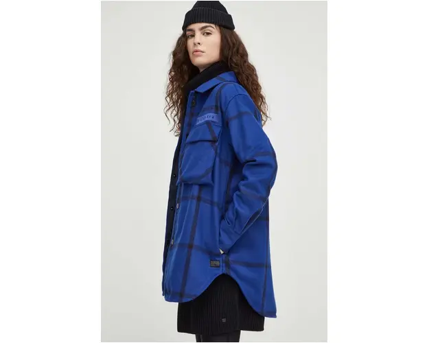 G-Star Raw geaca cu aspect de camasa de tranzitie, oversize
