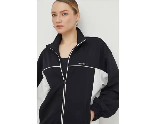 Miss Sixty bluza femei, culoarea negru, modelator