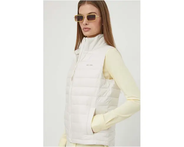 Pepe Jeans vesta SAMMY femei, culoarea bej, de tranzitie
