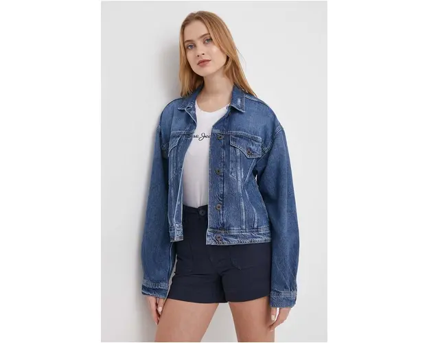Pepe Jeans geaca jeans femei, de tranzitie, oversize