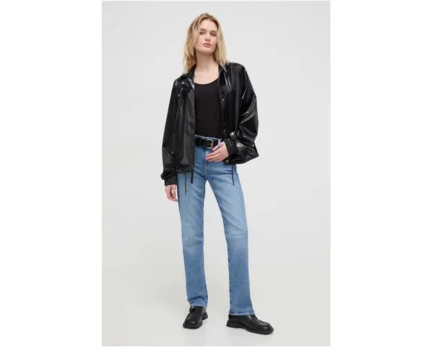 Rains geaca 18040 Jackets femei, culoarea negru, de tranzitie