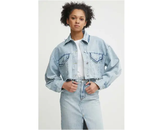 United Colors of Benetton geaca jeans femei, de tranzitie