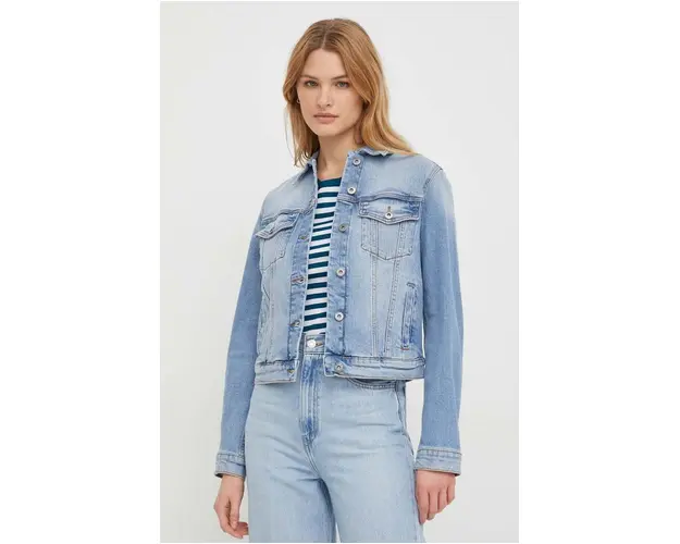 United Colors of Benetton geaca jeans femei, de tranzitie