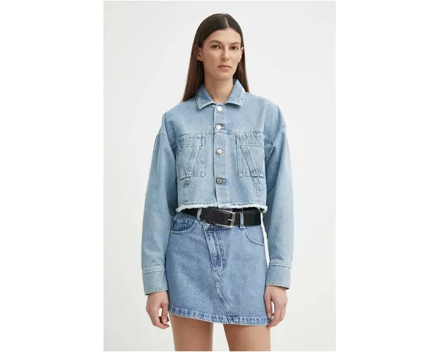 Alohas geaca jeans femei, de tranzitie, oversize