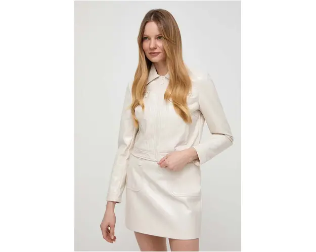 Morgan geaca femei, culoarea bej, de tranzitie