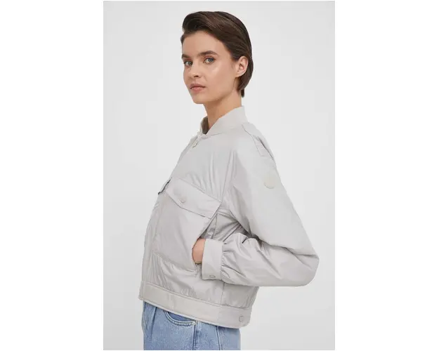 Save The Duck geaca femei, culoarea bej, de tranzitie