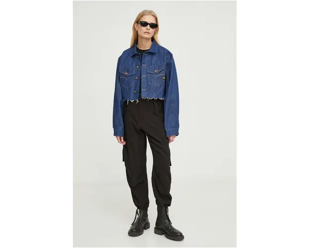 G-Star Raw geaca jeans femei, de tranzitie, oversize