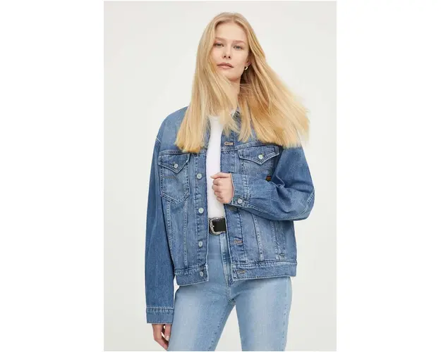 G-Star Raw geaca jeans femei, de tranzitie, oversize