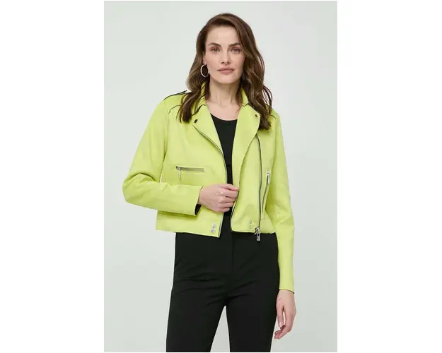 Morgan geaca femei, culoarea verde, de tranzitie