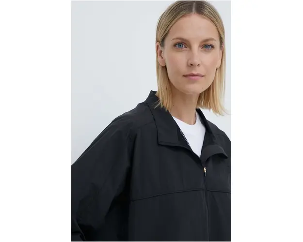 P.E Nation geaca femei, culoarea negru, de tranzitie, oversize