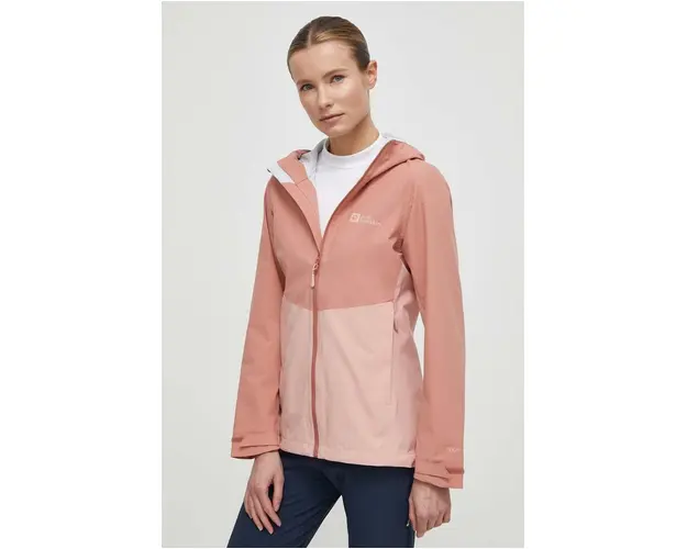 Jack Wolfskin jacheta de exterior Weiltal 2L culoarea portocaliu