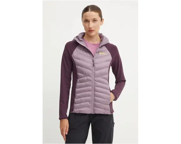 Jack Wolfskin jacheta de exterior Routeburn Pro Hybrid culoarea violet