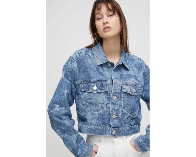 Tommy Jeans geaca din denim femei, de tranzitie DW0DW17664