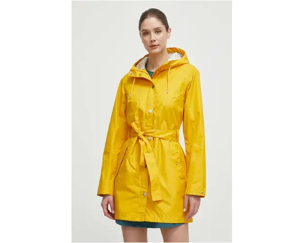 Helly Hansen geaca Lyness II femei, culoarea galben, de tranzitie, 53248