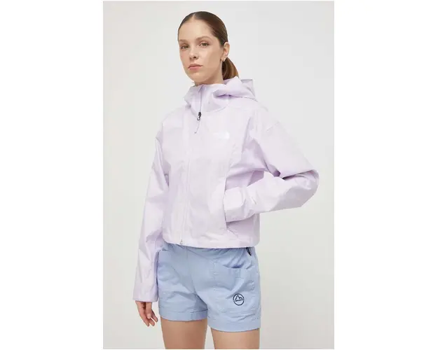 The North Face jacheta de exterior Cropped Quest culoarea violet, de tranzitie, NF0A55EPPMI1