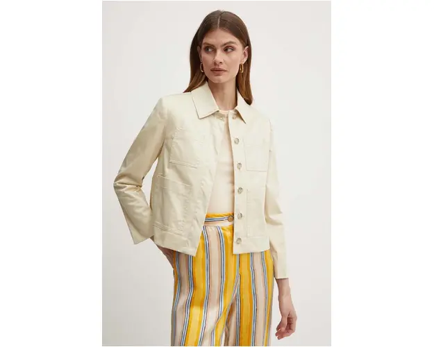 MAX&Co. geaca femei, culoarea bej, de tranzitie, 2416041024200