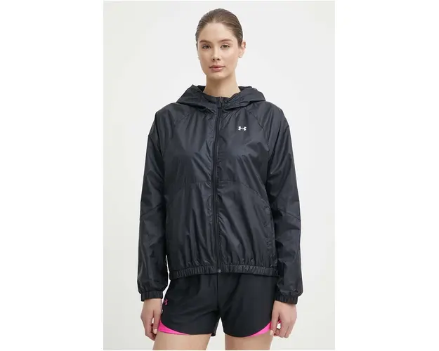 Under Armour windbreaker Rival culoarea negru, de tranzitie