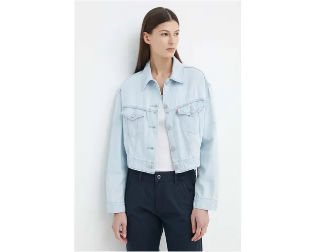 Levi's geaca jeans femei, de tranzitie, oversize