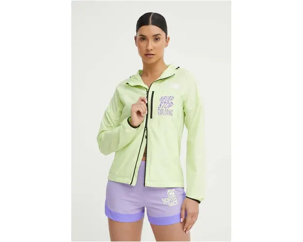 The North Face windbreaker Higher culoarea verde, NF0A8720O0F1