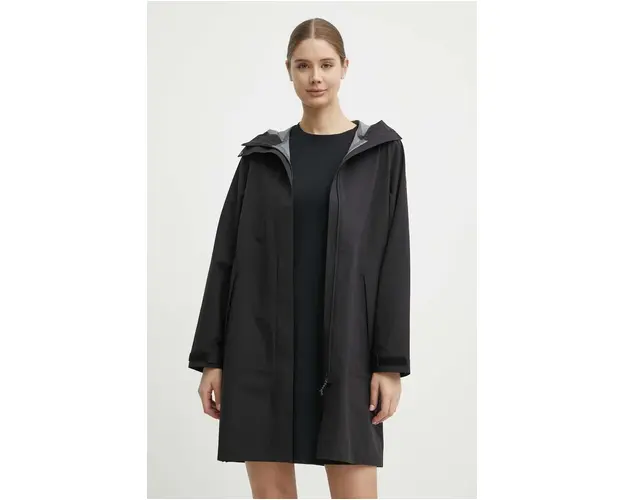 Peak Performance geaca de ploaie Cloudburst femei, culoarea negru, de tranzitie