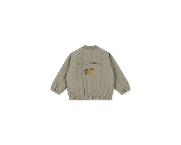 Konges Sløjd geaca bomber pentru copii JUNO BOMBER JACKET culoarea verde