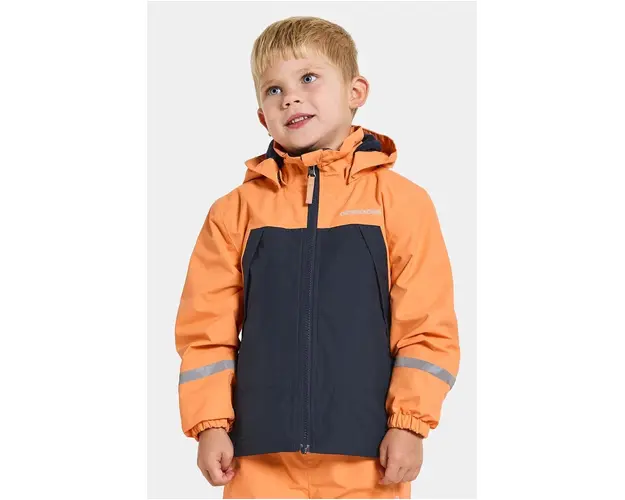 Didriksons geaca copii ENSO KIDS JACKET 5 culoarea portocaliu