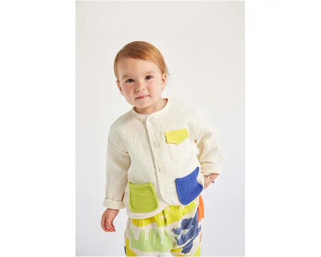 Bobo Choses geaca bebe culoarea bej