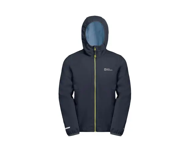 Jack Wolfskin geaca de ploaie copii FELDBERG culoarea albastru marin
