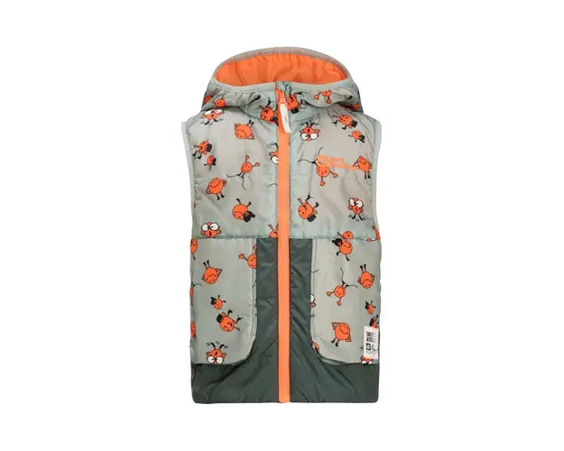 Jack Wolfskin vesta copii SMILEYWORLD AOP VEST culoarea gri