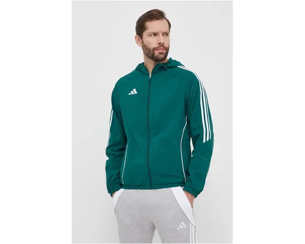 adidas Performance jacheta de antrenament Tiro24 culoarea verde, de tranzitie, IM8810