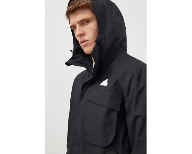 adidas geaca barbati, culoarea negru, de tranzitie IN7192