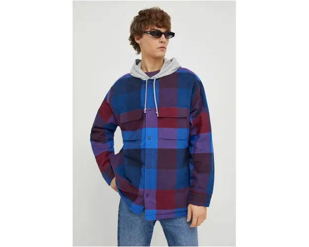 Levi's jacheta de bumbac culoarea albastru marin, de tranzitie