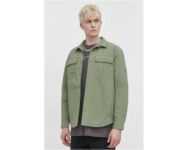 Quiksilver geaca barbati, culoarea verde, de tranzitie