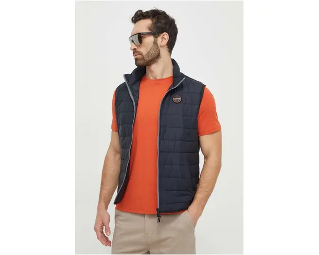 Napapijri vesta barbati, culoarea negru, de tranzitie