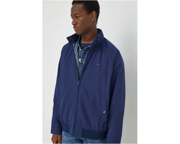 Levi's geaca barbati, culoarea albastru marin, de tranzitie, oversize